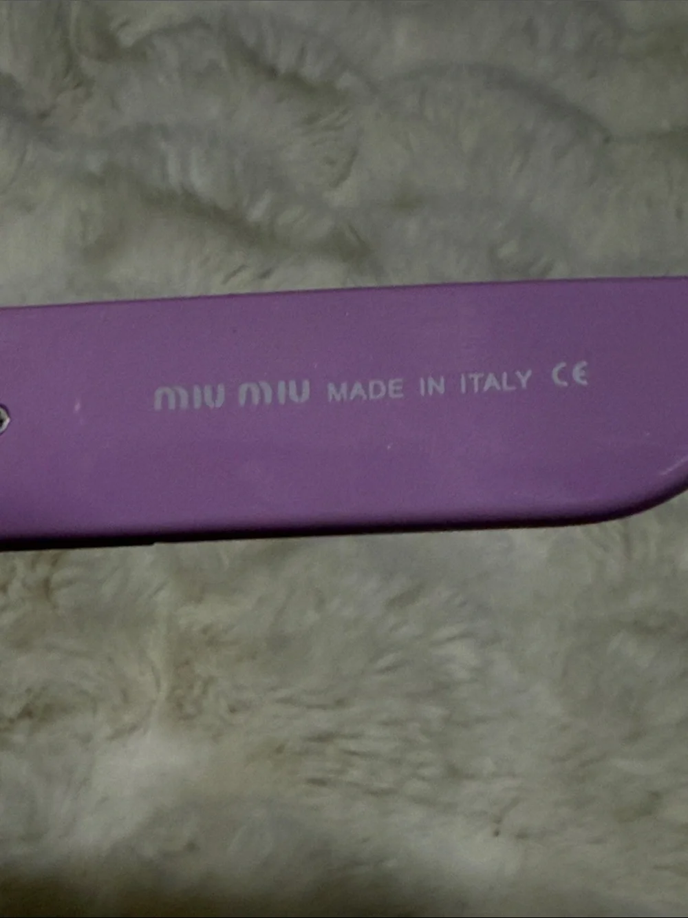 Lilac Chunky Frame Sunglasses with Dark Lenses